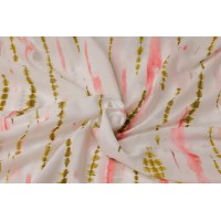 Blush Olive Abstract Tie Dye Cambric Digital Print Fabric Blush Olive Abstract Tie Dye Cambric Digital Print Fabric