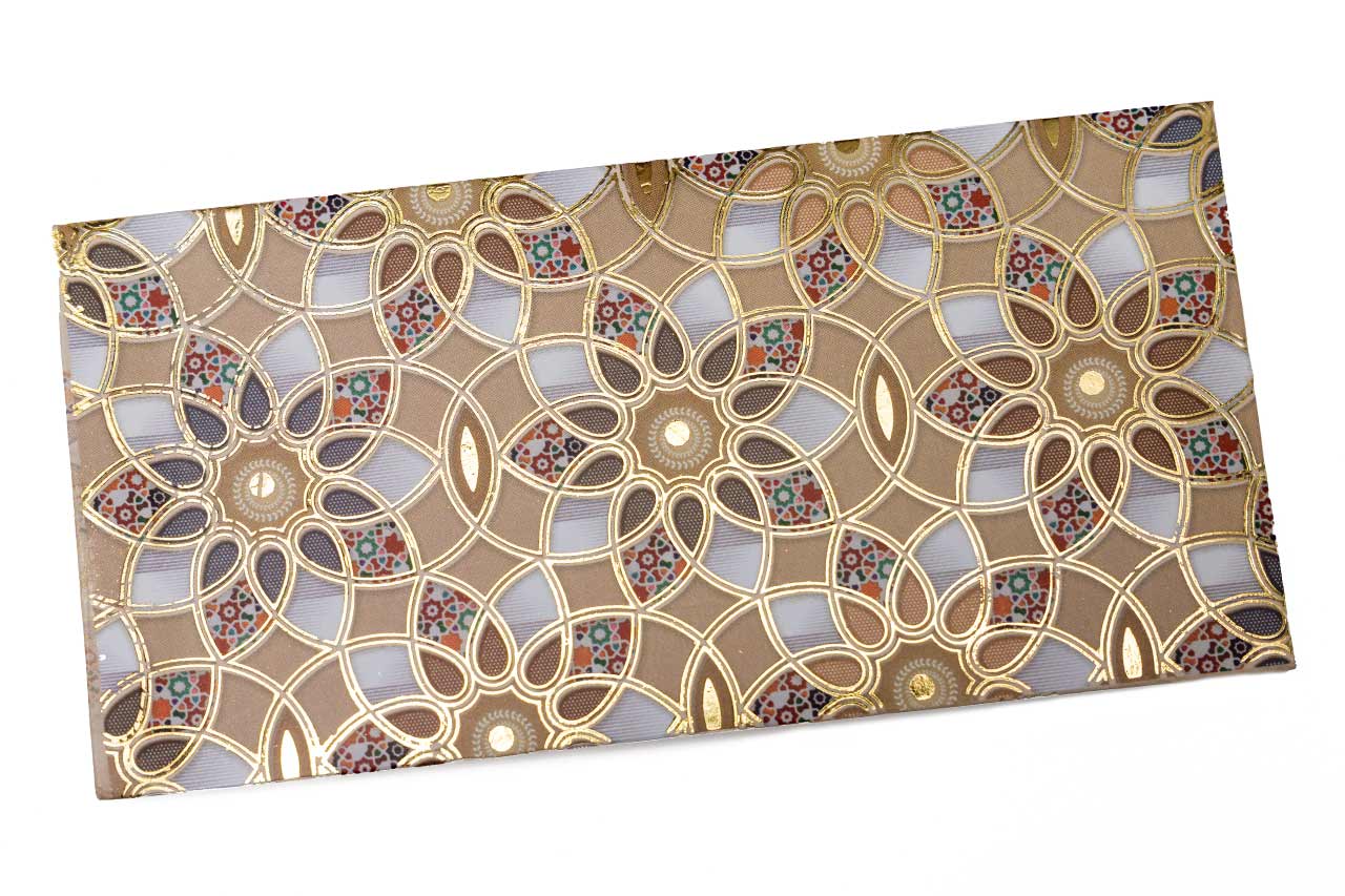 Golden Floral Shagun Card
