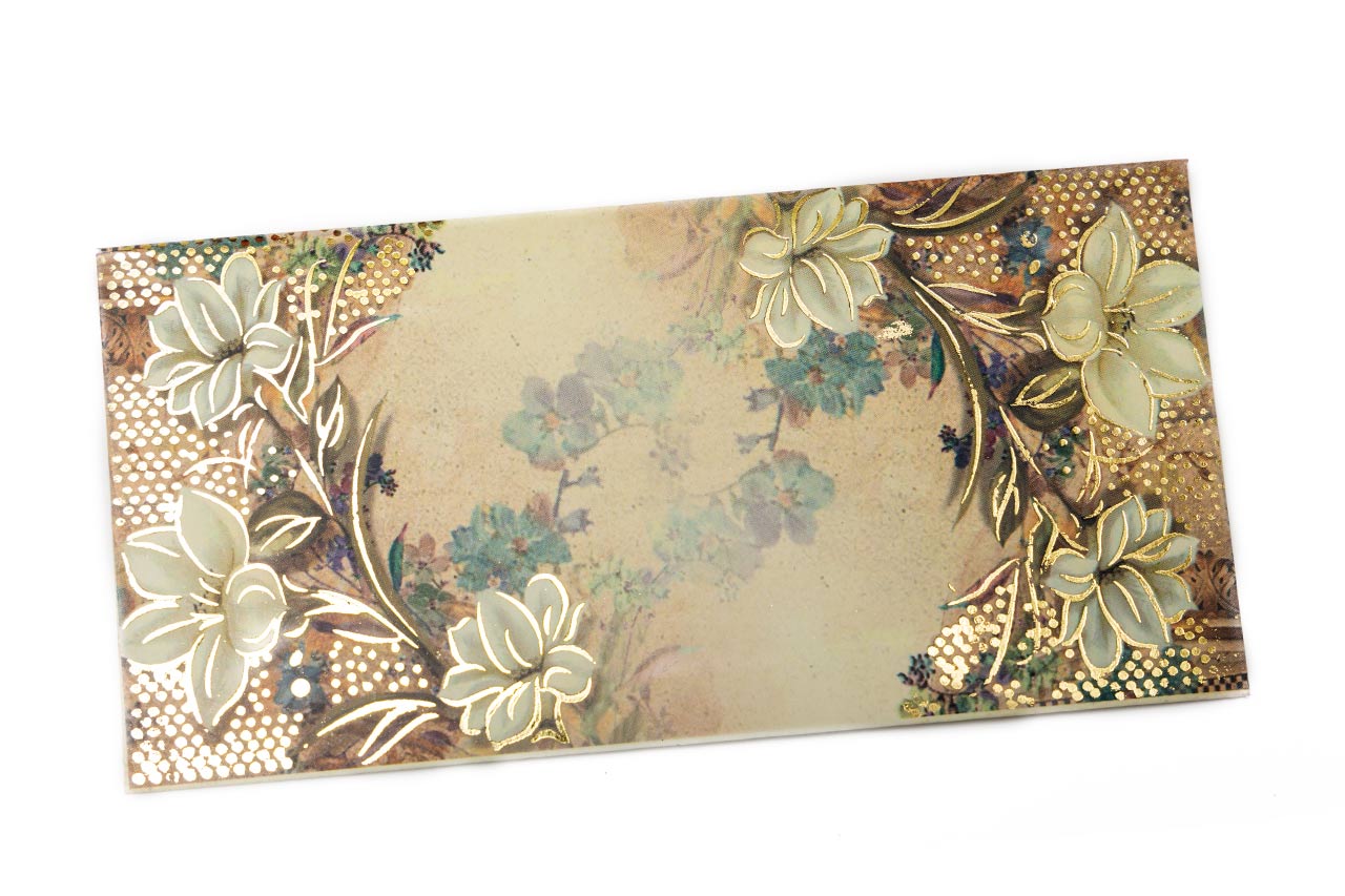 Unique Rusty Floral Envelope