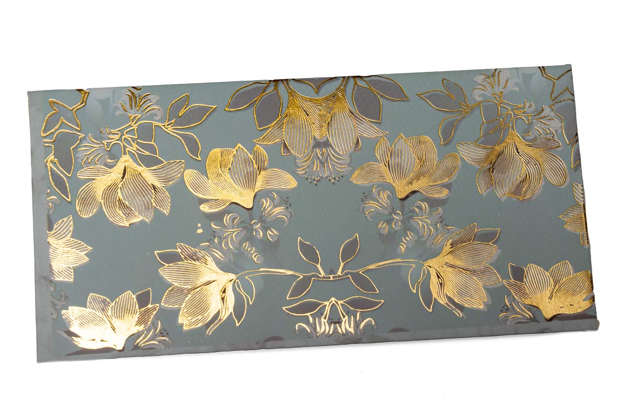 Soft Grey Floral Envelope