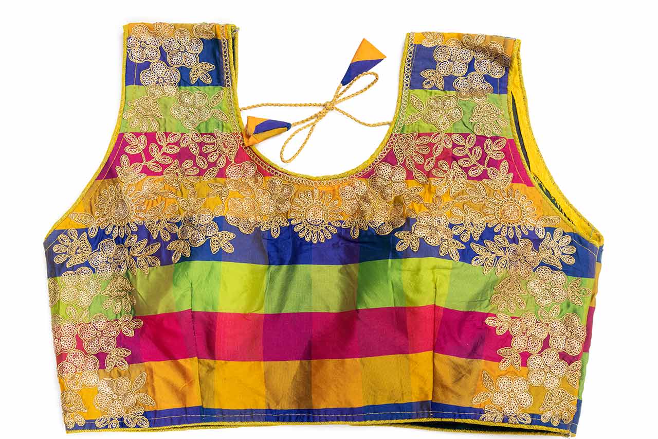 Multicolour Embraided Crop Top