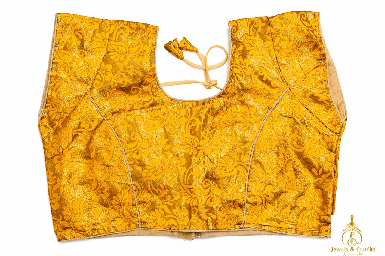 Elegant yellow embroidery Blouse 