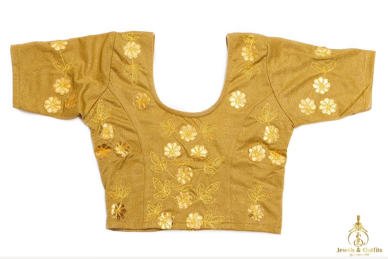 Yellowish Golden Stretchable Blouse 
