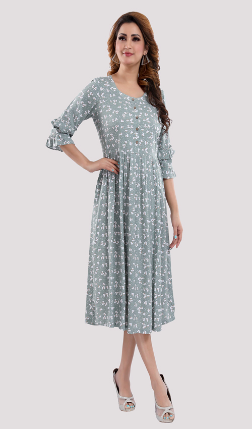 Stunning printed Flare Dress