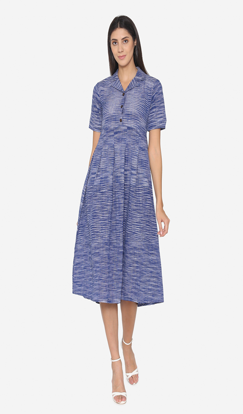 Khadi cotton midi dress