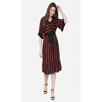 Rayon Striped Dress