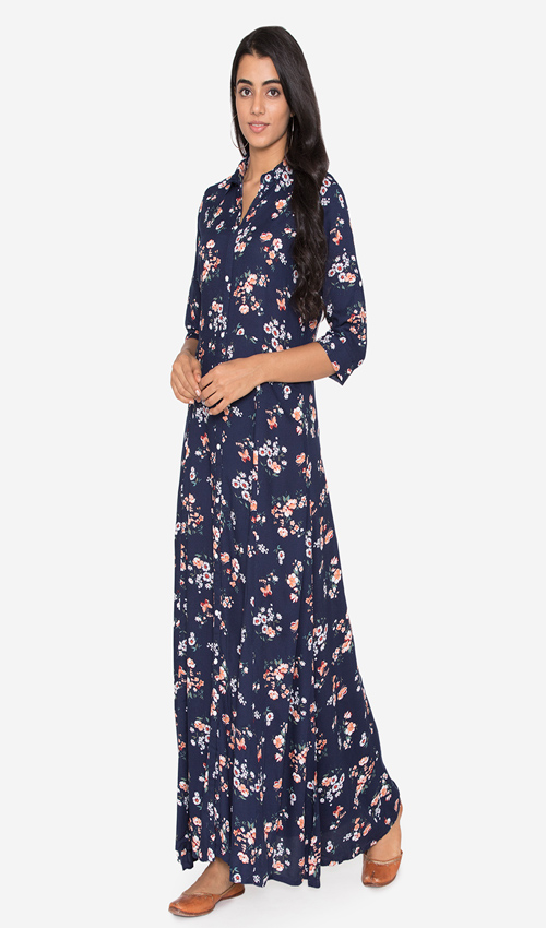 Floral Printed Maxi Dress