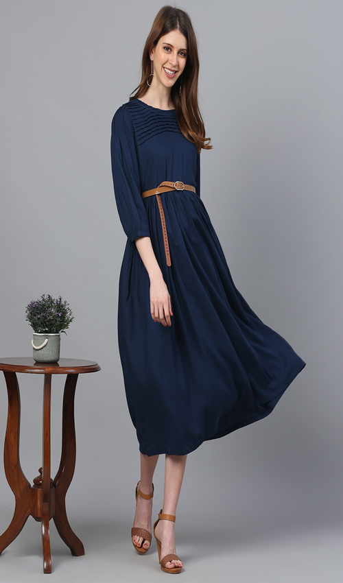 Dark blue urban dress
