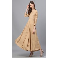 Dull brown maxi Dress