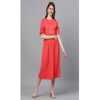 Two Tone Rayon Dress