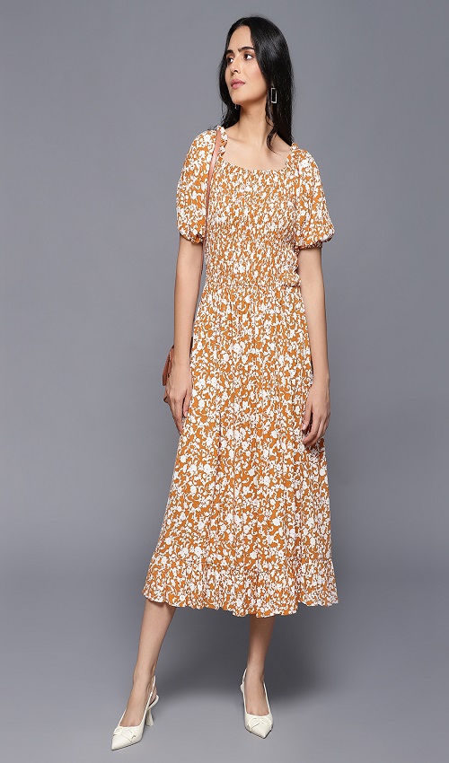 Astonishing Rayon Printed Dress