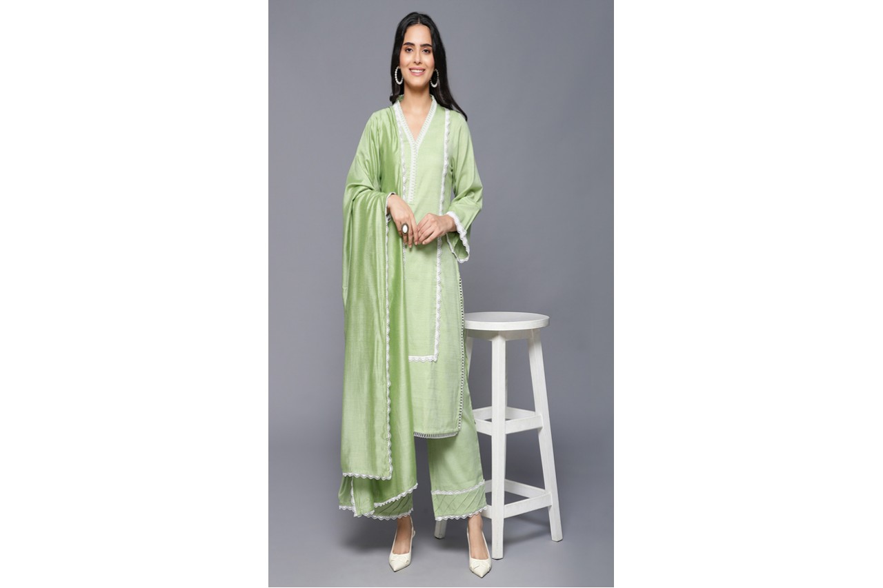 Mint Green shade suit Set