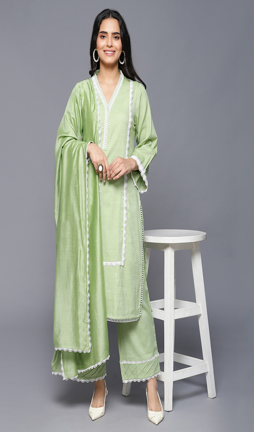 Mint Green shade suit Set