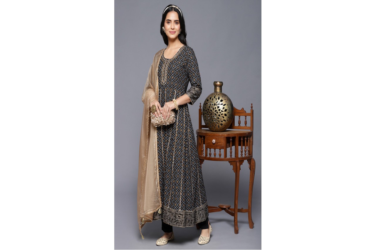 Black shade Anarkali 
