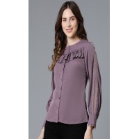 Elegant Crepe top with frils