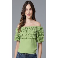 Crepe Off shoulder top