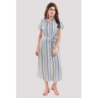 Multi Striped straight Dress