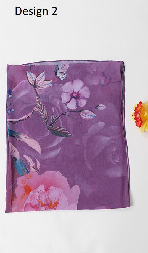 Stunning Floral Printed Hijab (12design)