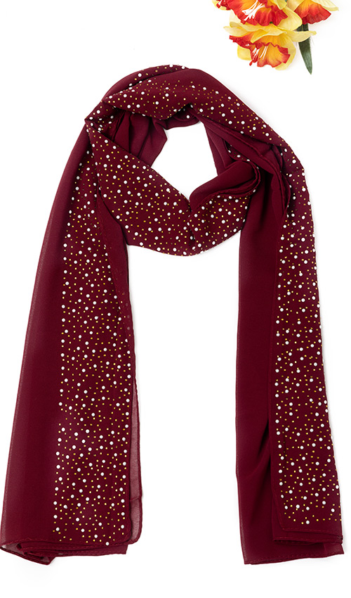 Astonishing Seroski work Hijab (5 Colours)