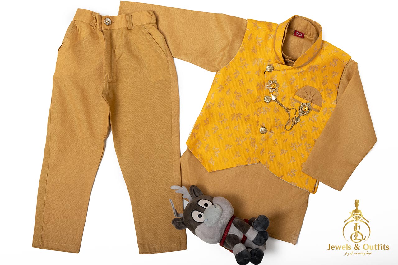 Golden yellow suit set 