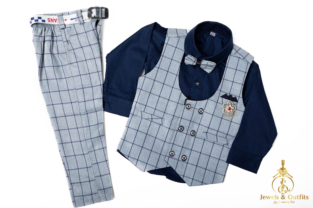 Check 3 Piece Suit Set  (6 Sizes)