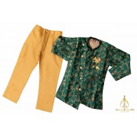 Green sherwani suit set