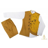 Mustard indo-western set for kids