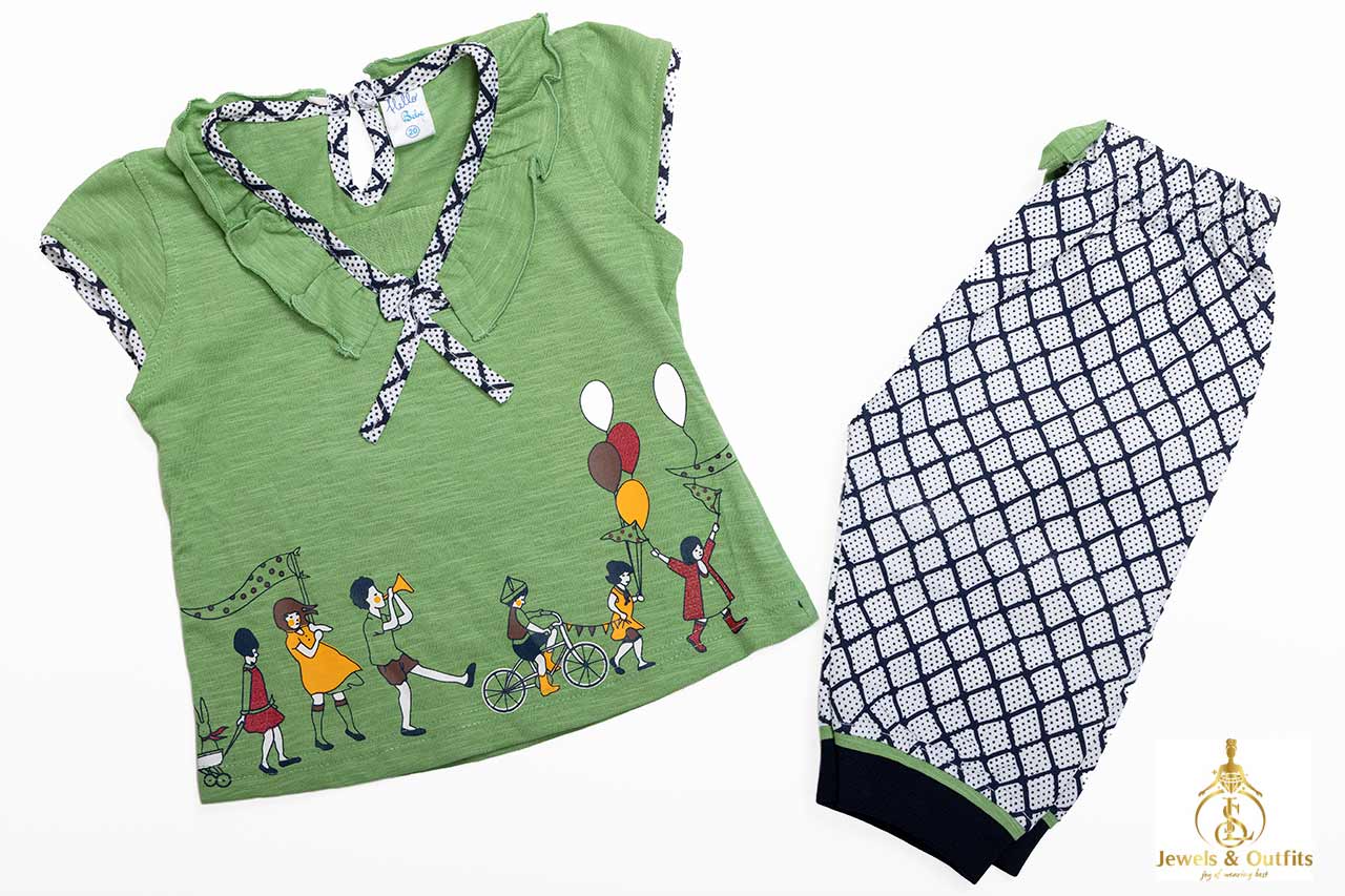 Green Baby girl casual wear