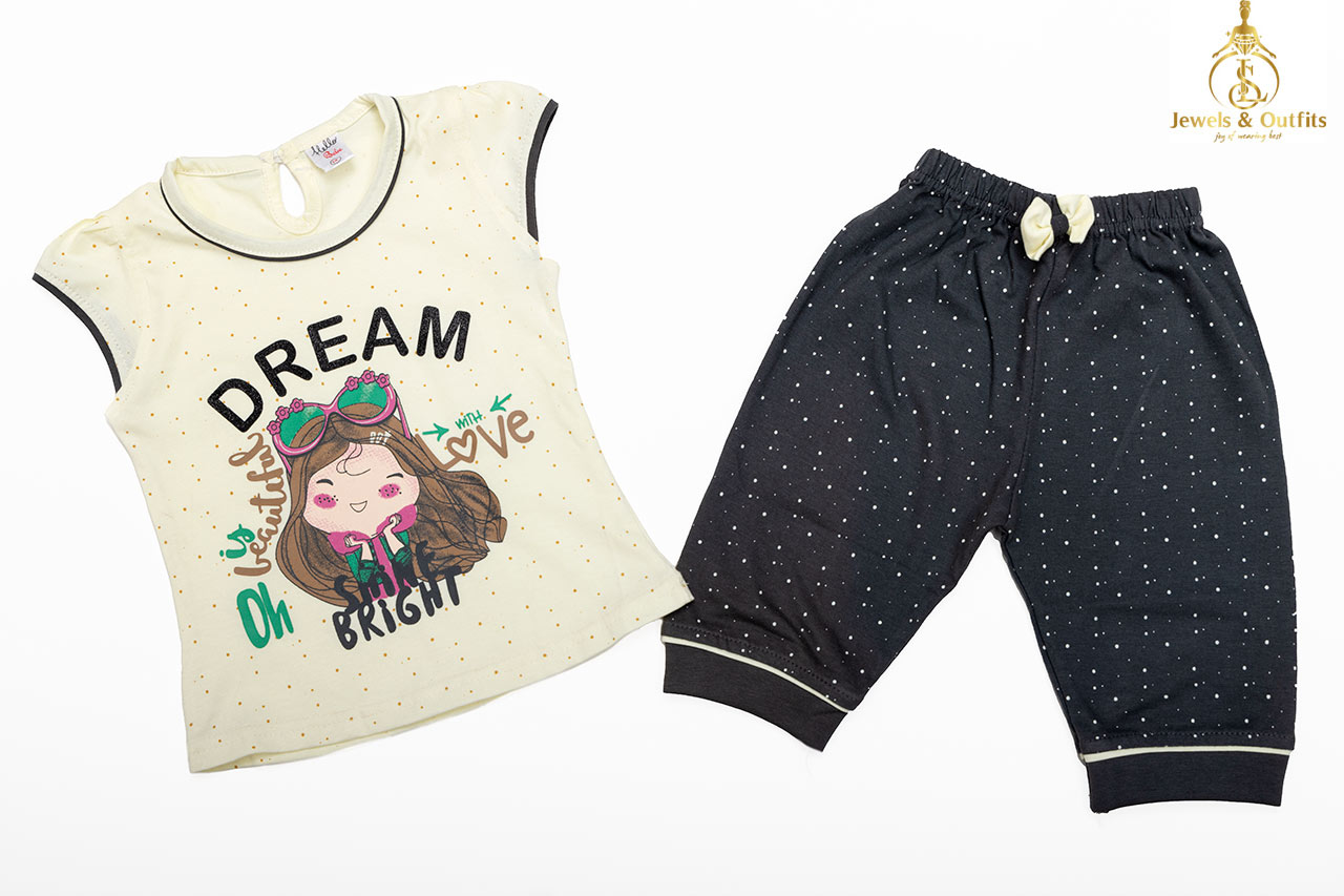 Cream Dream Baby girl casual wear