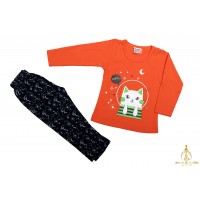 Orange Baby girl casual wear