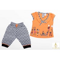 Peach Baby girl casual wear