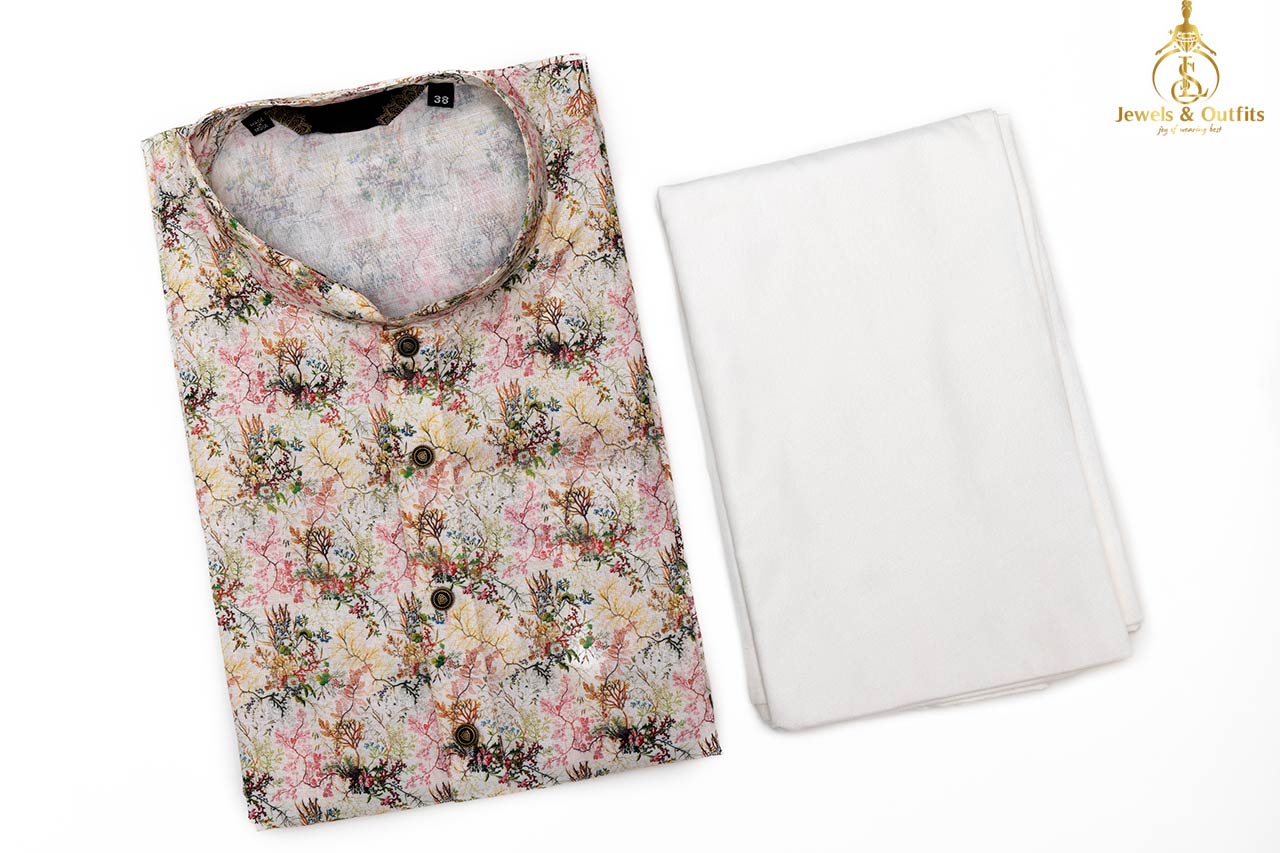 Floral pattern Kurta pyjama set