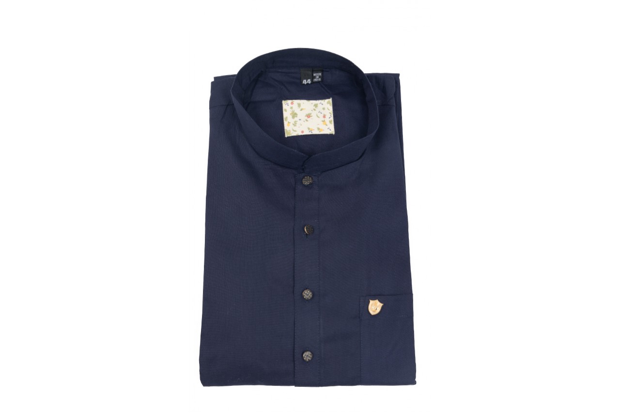 Black and Navy mid length kurta 