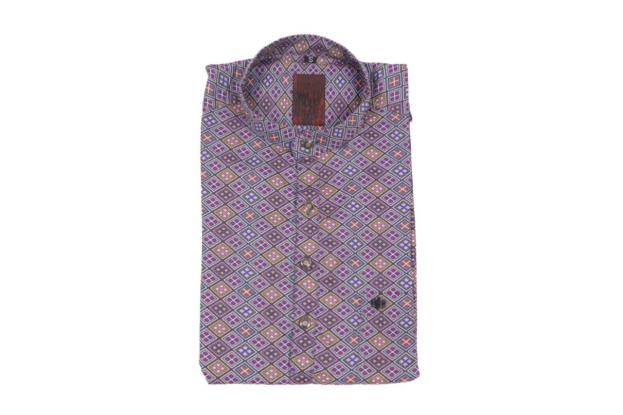 Purple shade Cotton short kurta 