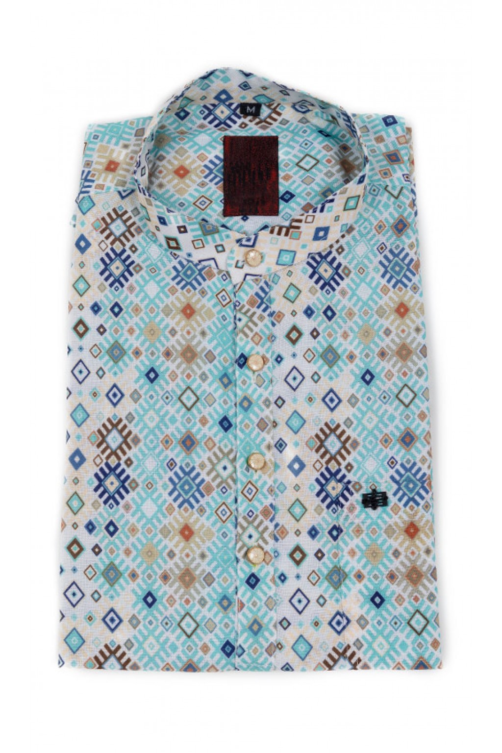 Green Multicolour shirt length kurta 