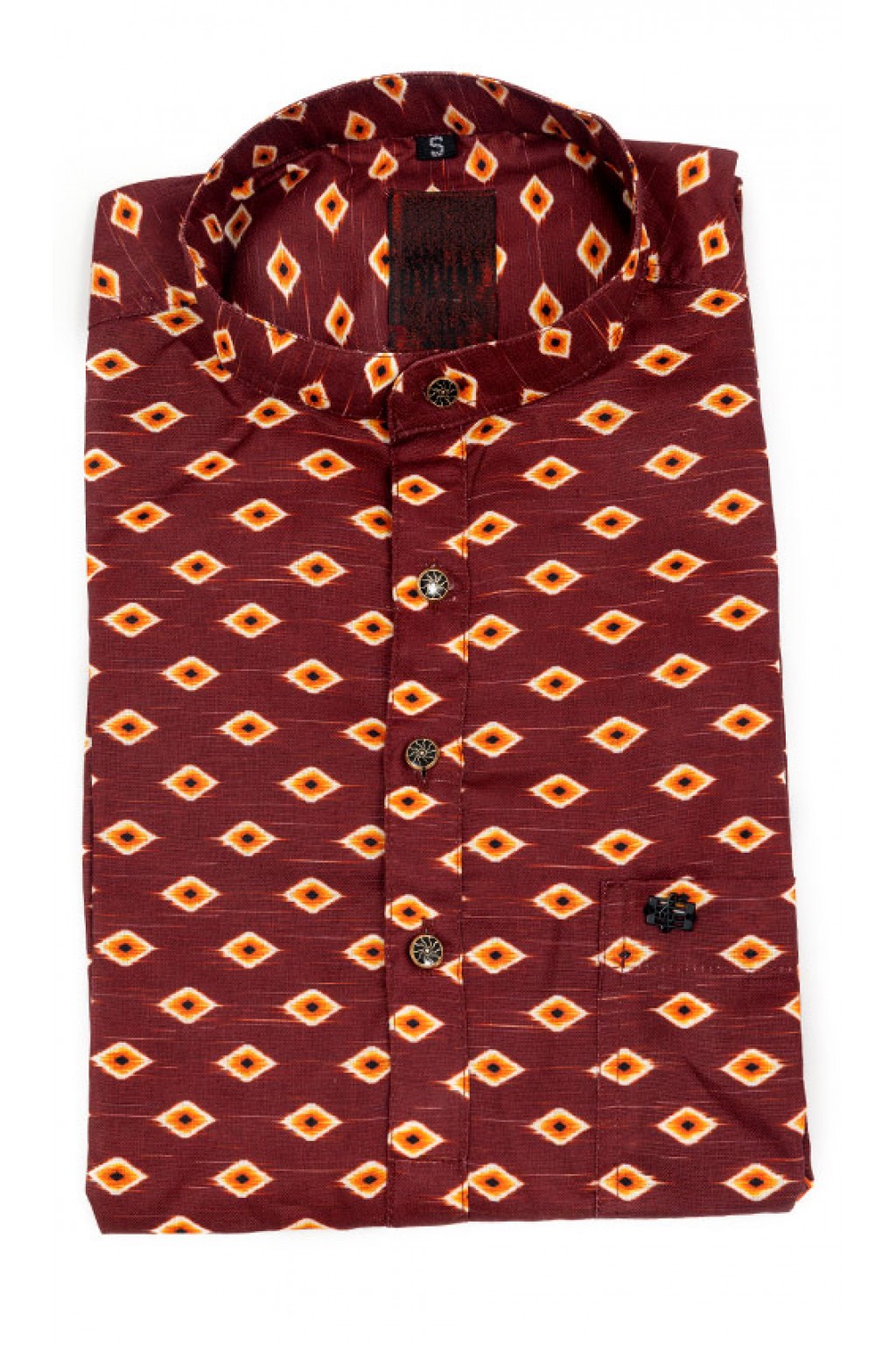 Maroon shade shirt length kurta 