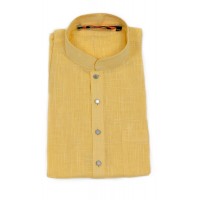 Lemon Shade Plain mid length kurta 