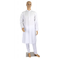 White Shade cotton kurta pyjama set