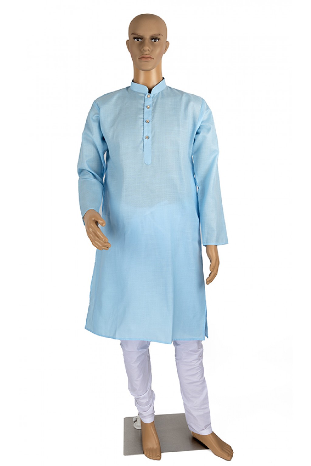 Sky blue shade kurta pyjama set