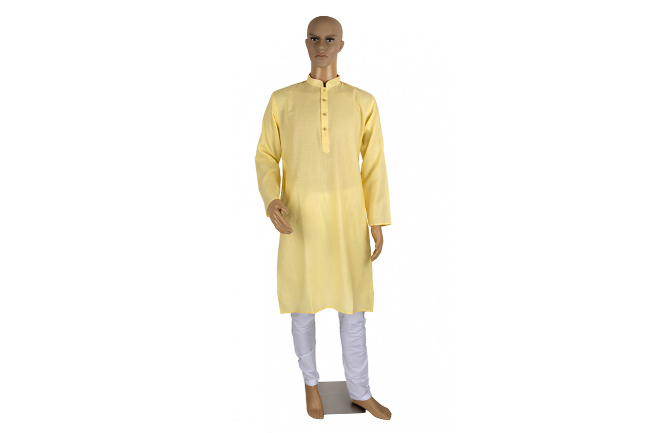 Lemon shade kurta pyjama set