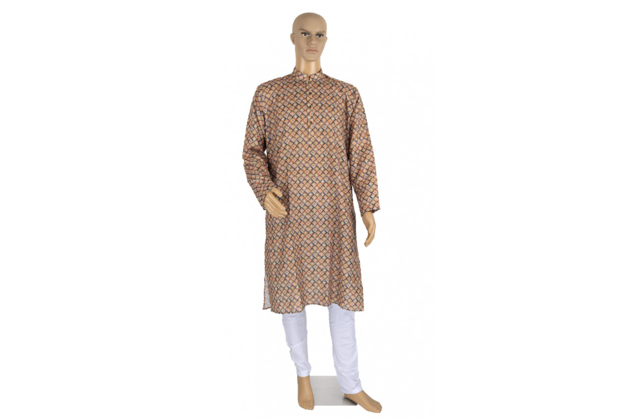 Geometrical pattern Kurta pyjama set