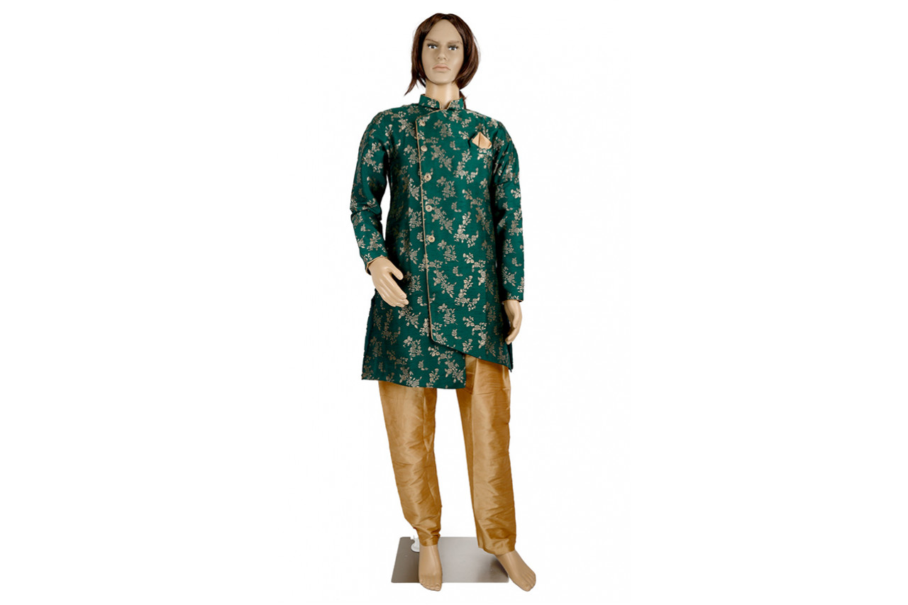 Amazing Green Shade  sherwani set