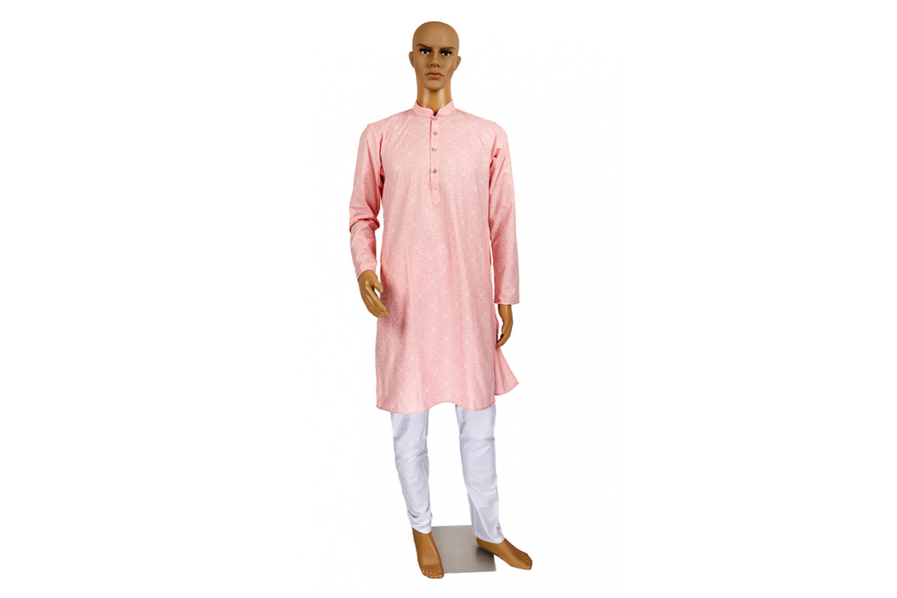 Baby Pink cotton kurta pyjama set
