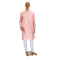 Baby Pink cotton kurta pyjama set