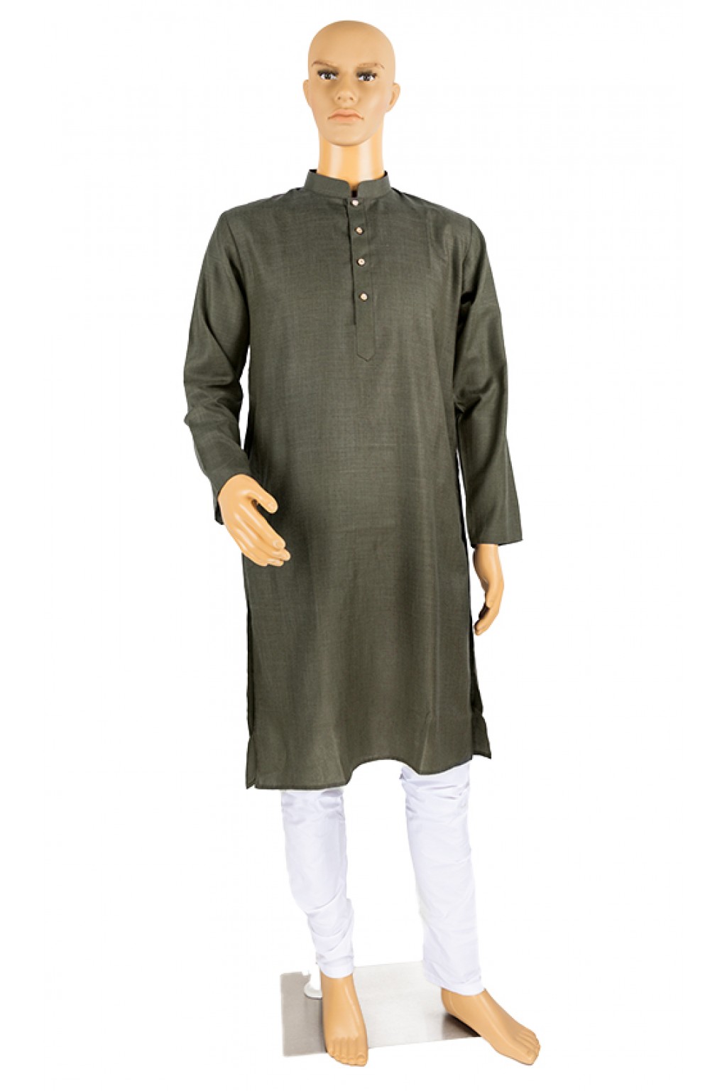 Mehndi Shade cotton kurta pyjama set