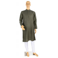 Mehndi Shade cotton kurta pyjama set