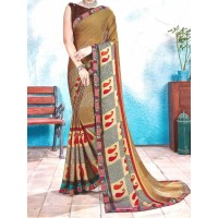 Golden shade saree