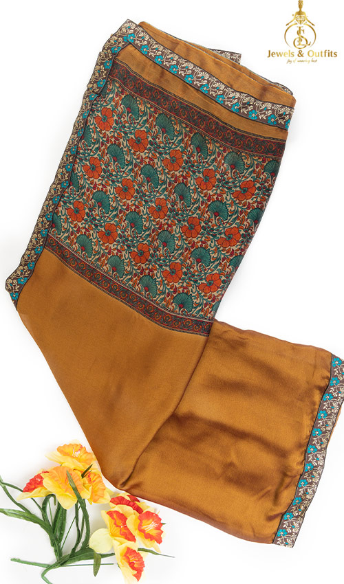 Chiffon silk saree