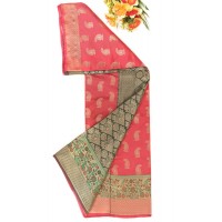 Rose pink shade  Saree