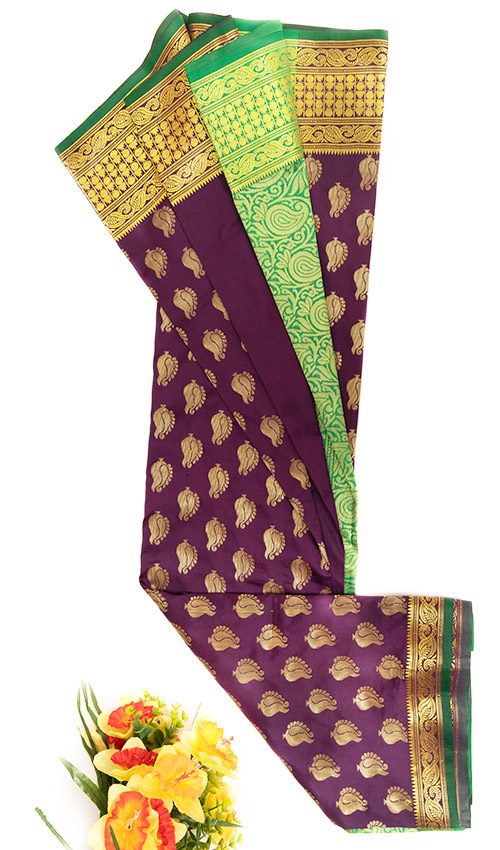 Purple shade Saree